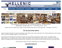 Tablet Screenshot of hellenicbookservice.com